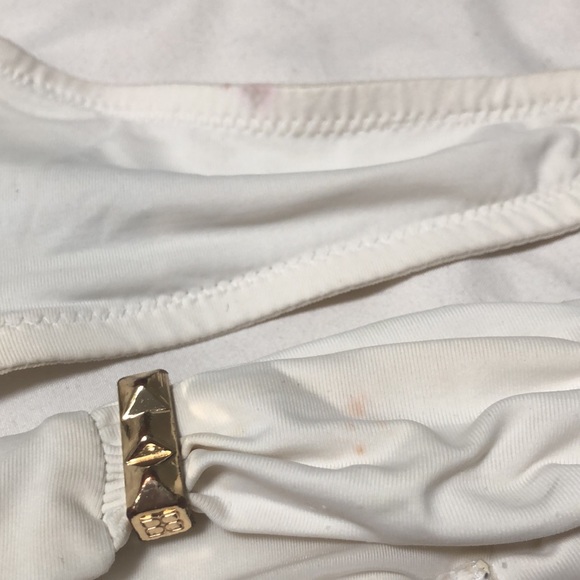 White BCBG Maxazria bikini with gold detail. M. - Picture 4 of 5